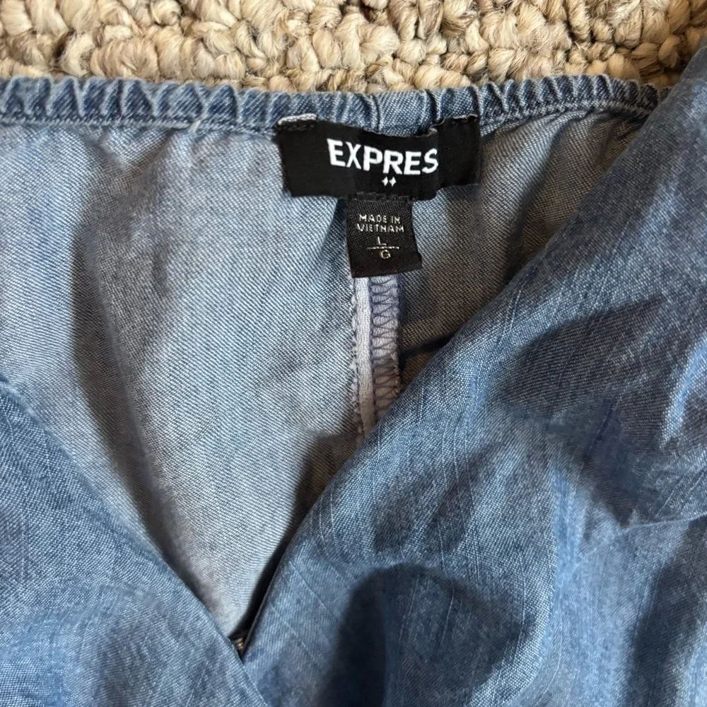 Flowy Denim Sundress Size Large - Picture 2 of 7